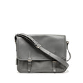 PRADA FLAP MESSANGER BAG CAVIAR GREY SHW