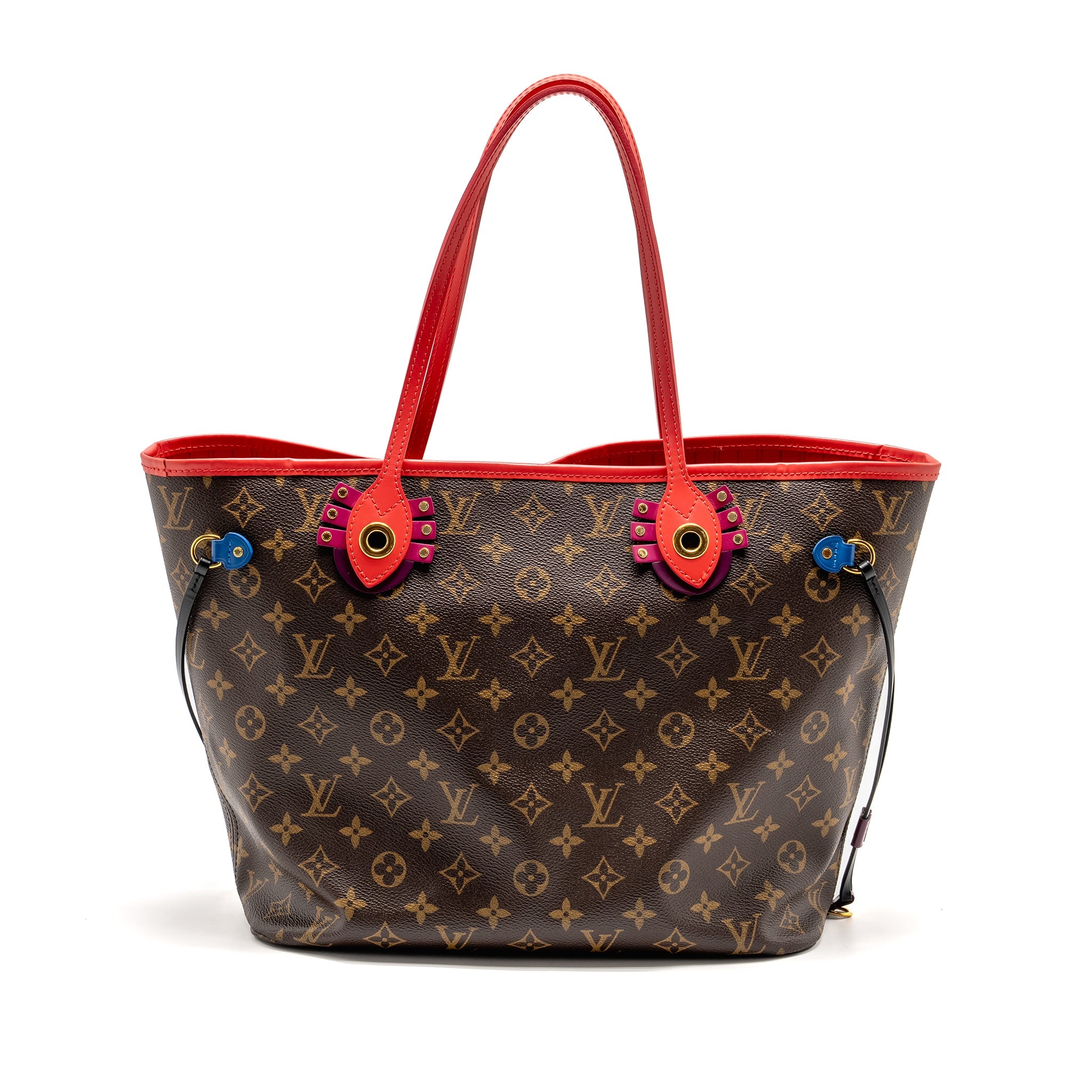 LOUIS VUITTON NEVERFULL MM TOTEM LIMITED EDITION MONOGRAM CANVAS MULITCOLOUR GHW