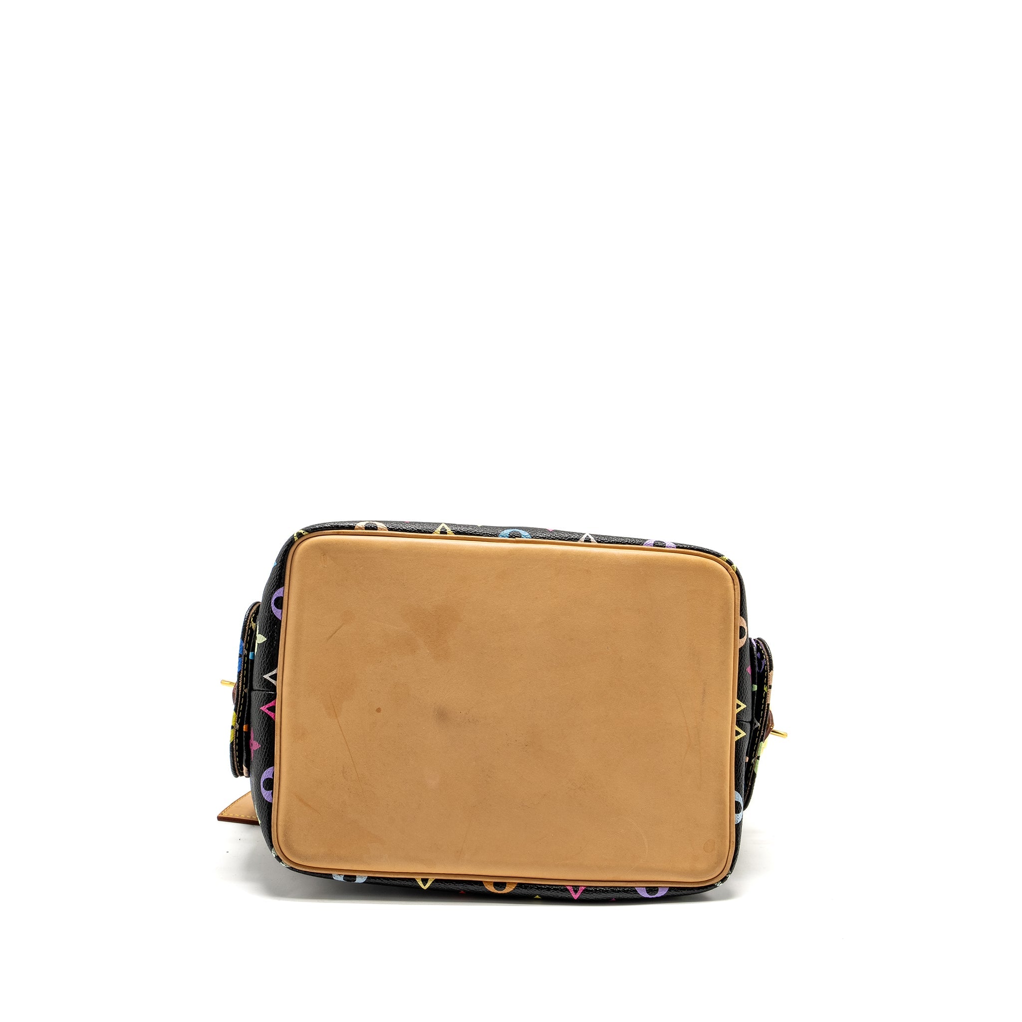 LOUIS VUITTON PETIT NOE BLACK MULTICOLOUR MONOGRAM CANVAS GHW