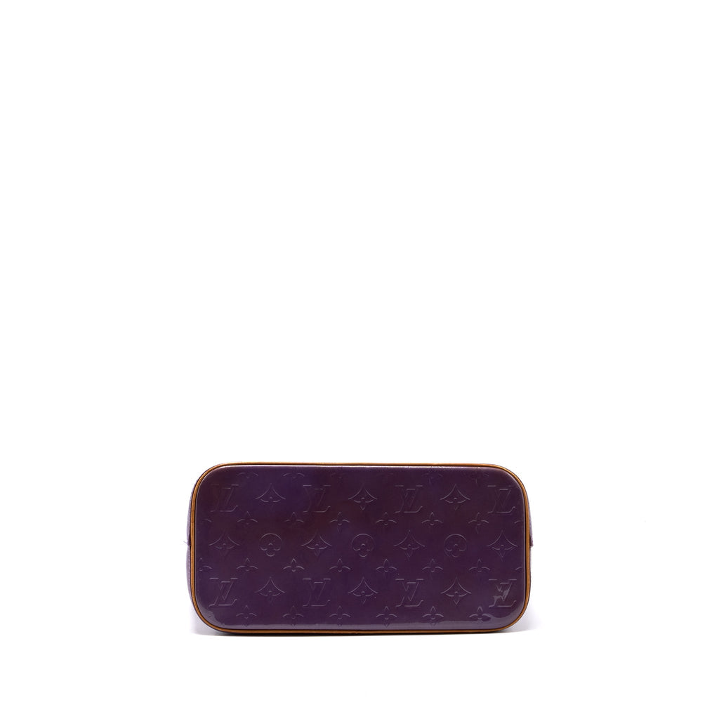 LOUIS VUITTON VINTAGE HOUSTON BAG PATENT PURPLE GHW