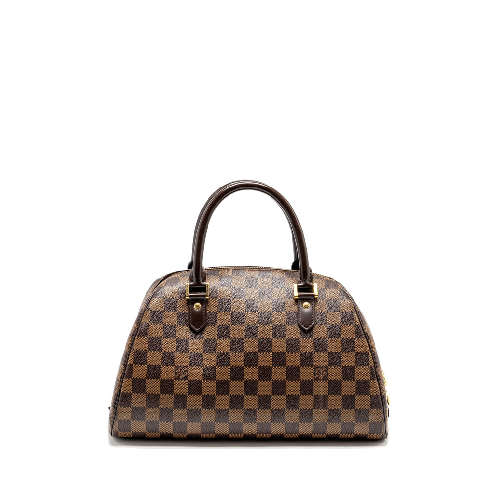 LOUIS VUITTON RIBERA MM TOTE DAMIER EBENE CANVAS GHW