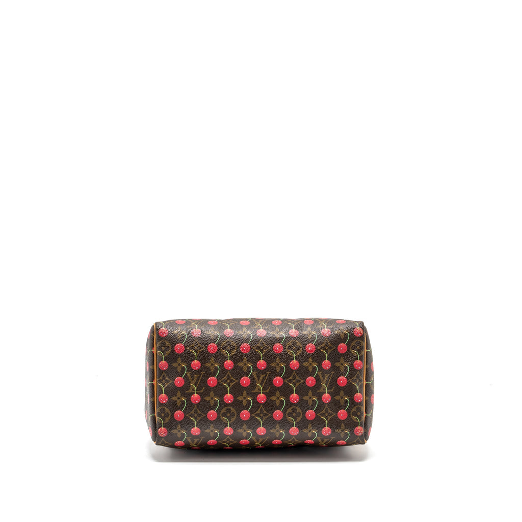 LOUIS VUITTON SPEEDY 25 CHERRY BLOSSOM MONOGRAM CANVAS GHW