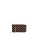 LOUIS VUITTON FELICIE  POCHETTE DAMIER EBENE CANVAS GHW