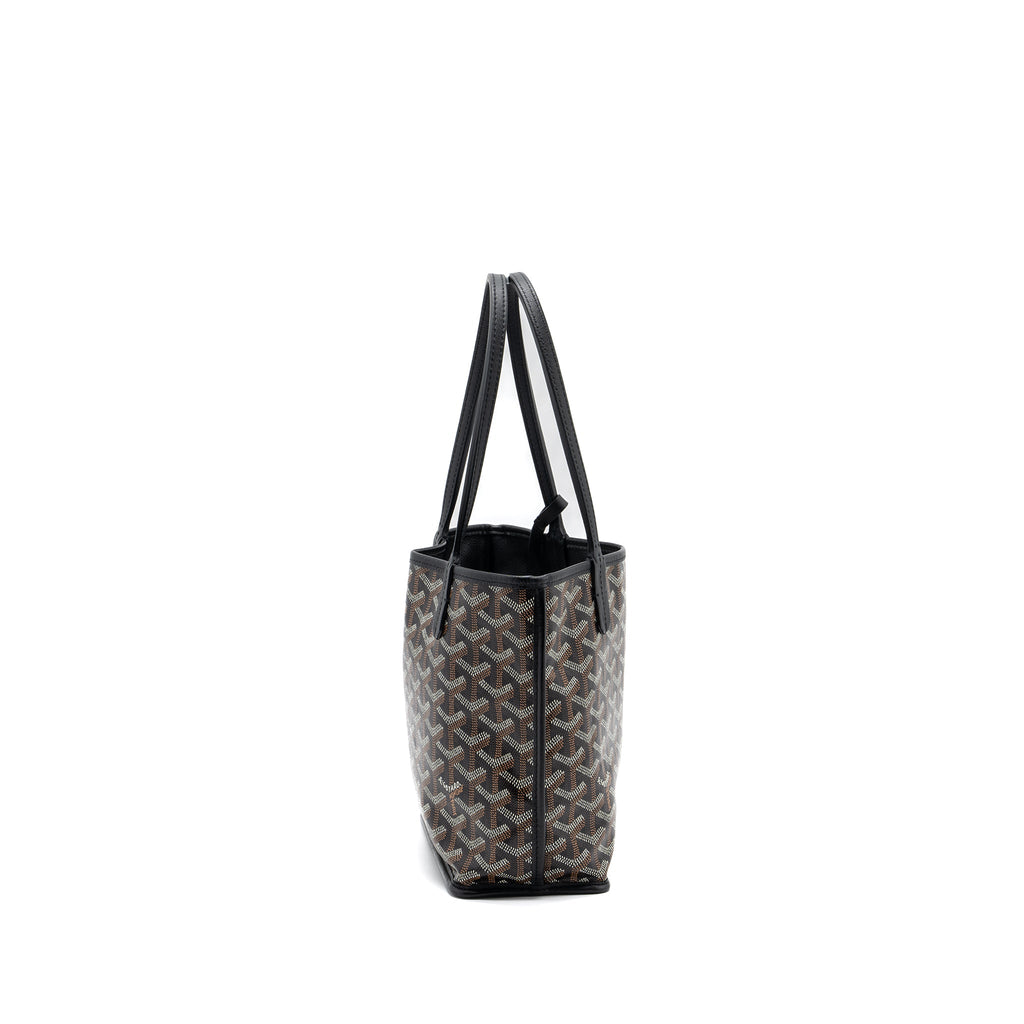 GOYARD ANJOU MINI BAG CAVAS/CALFSKIN BLACK SHW
