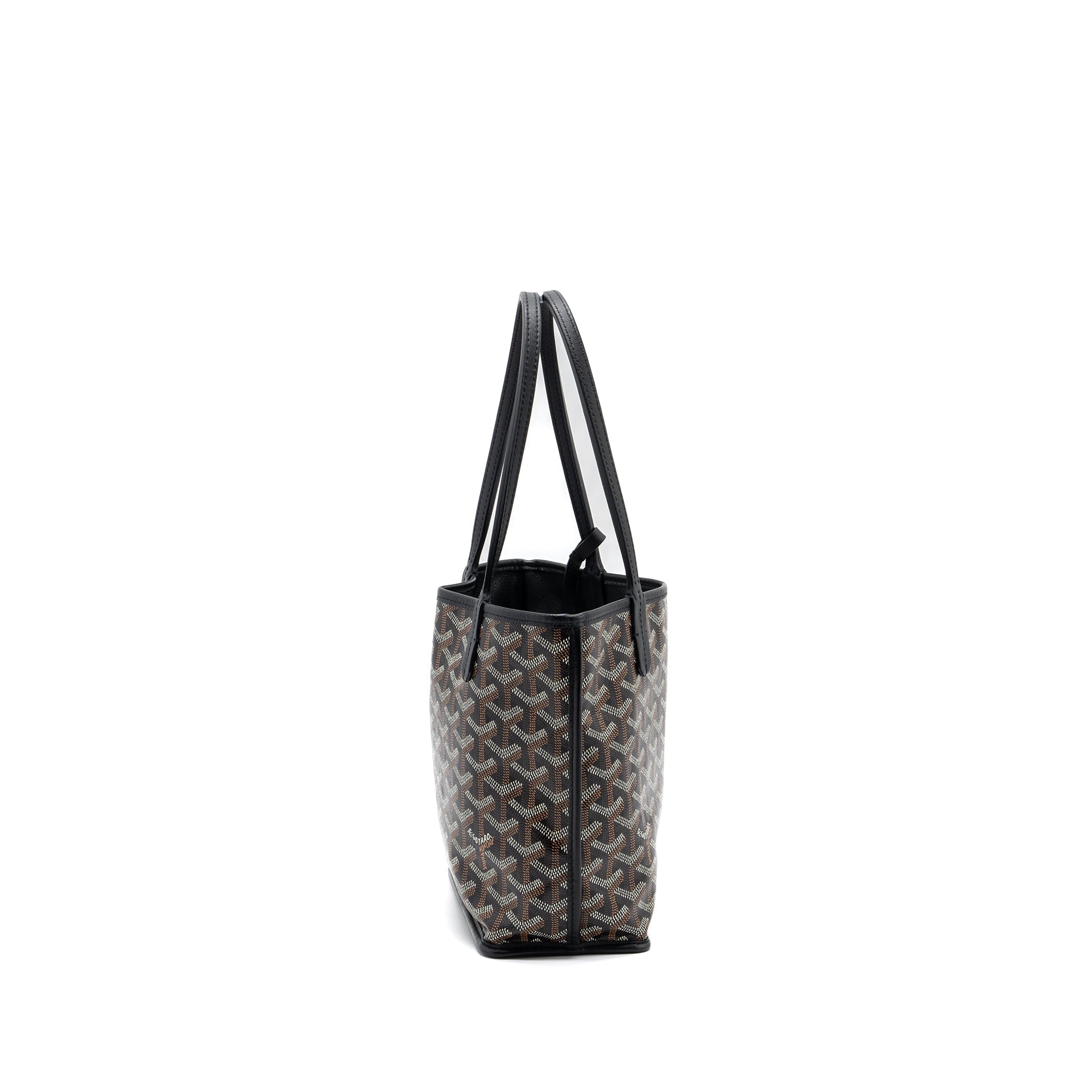 GOYARD ANJOU MINI BAG CAVAS/CALFSKIN BLACK SHW