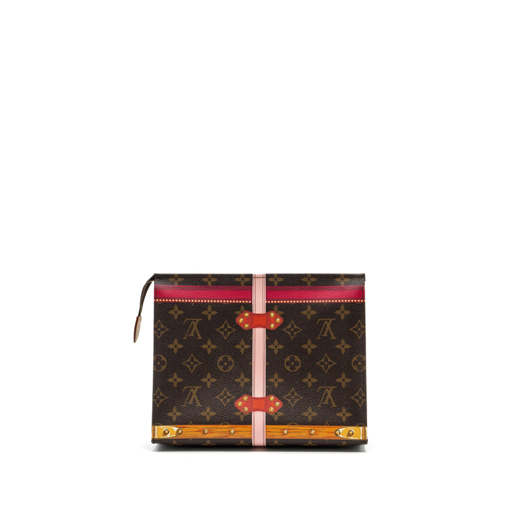 LOUIS VUITTON TOILETRY POCHETTE 26 LIMITED EDITION MONOGRAM CANVAS GHW