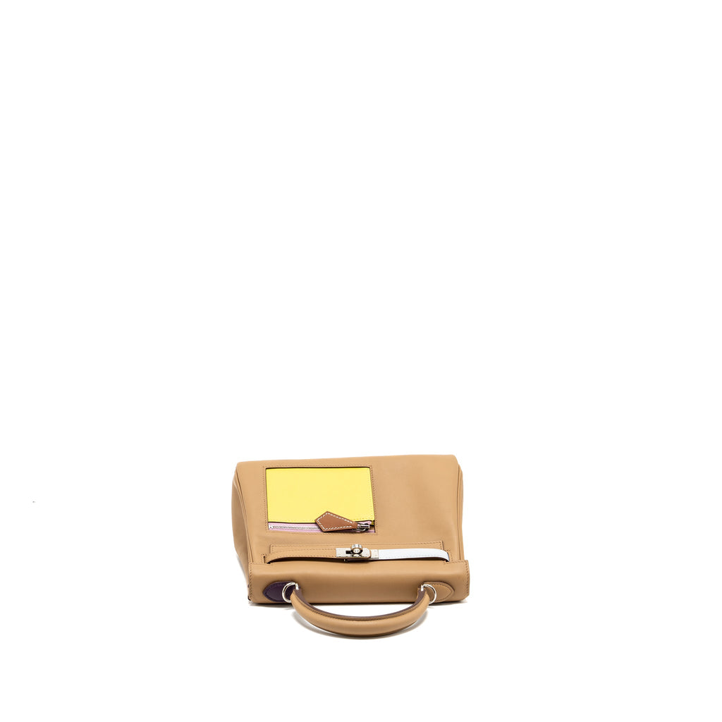 HERMES KELLY 25 COLORMATIC SWIFT CHAI / BLUE BRUME / LIME / MAUVE SYLVESTRE SHW