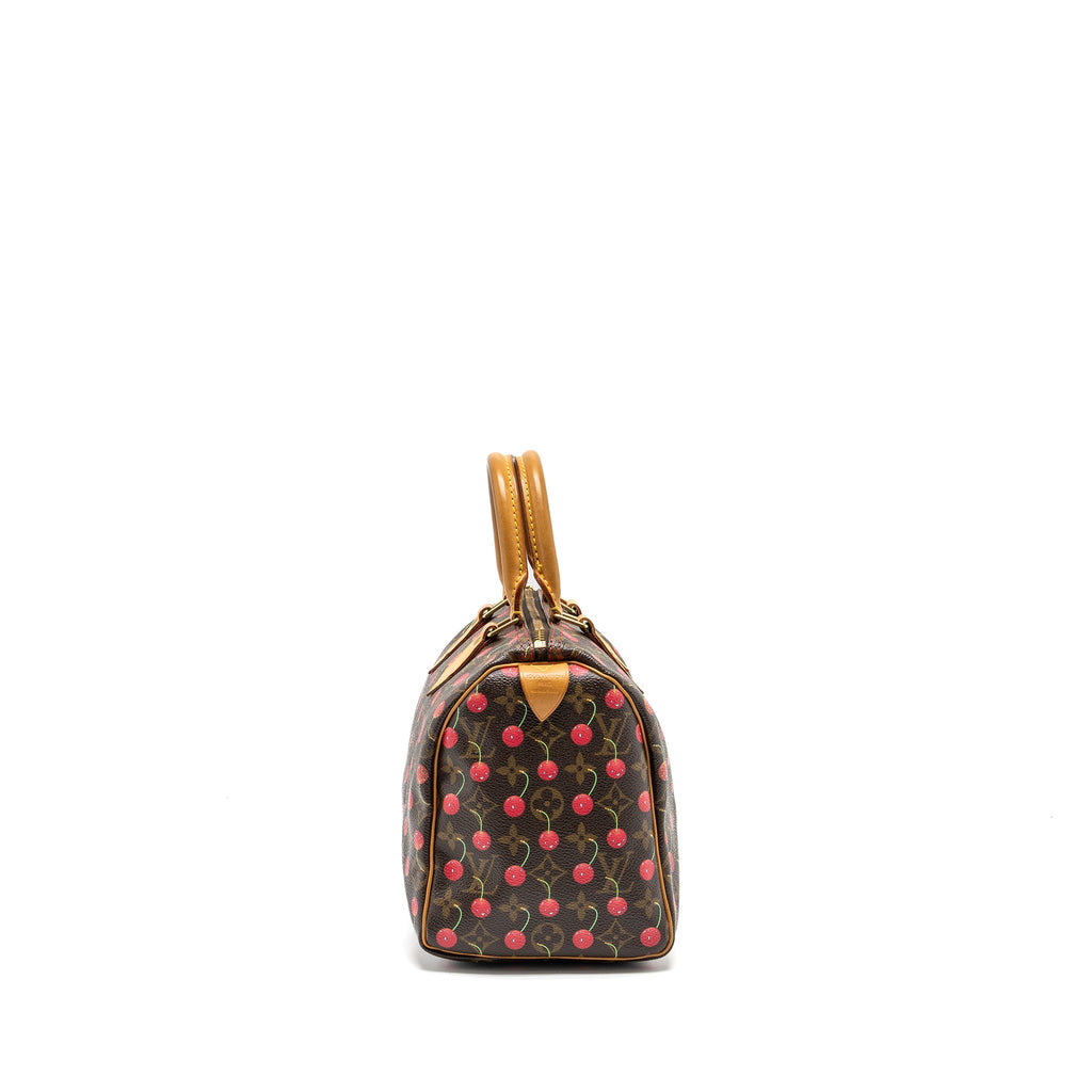 LOUIS VUITTON SPEEDY 25 CHERRY BLOSSOM MONOGRAM CANVAS GHW