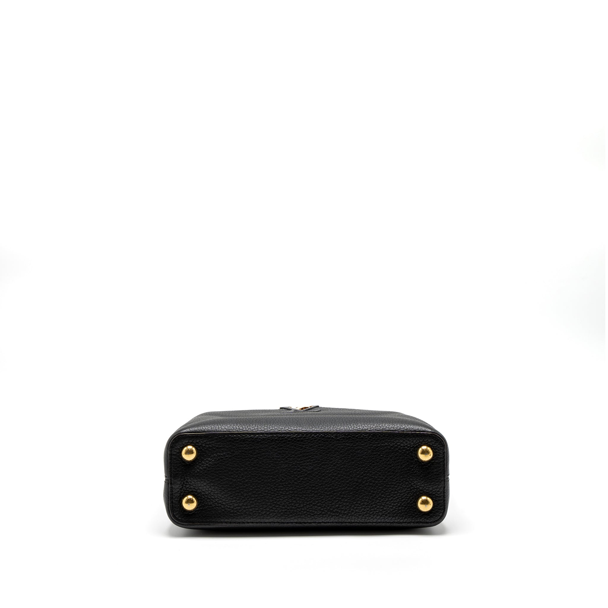 LOUIS VUITTON CAPUCINES BB TAURILLON BLACK GHW