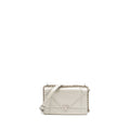 DIOR SMALL DIORAMA LEATHER IRIDESCENT PEARL GREY SHW