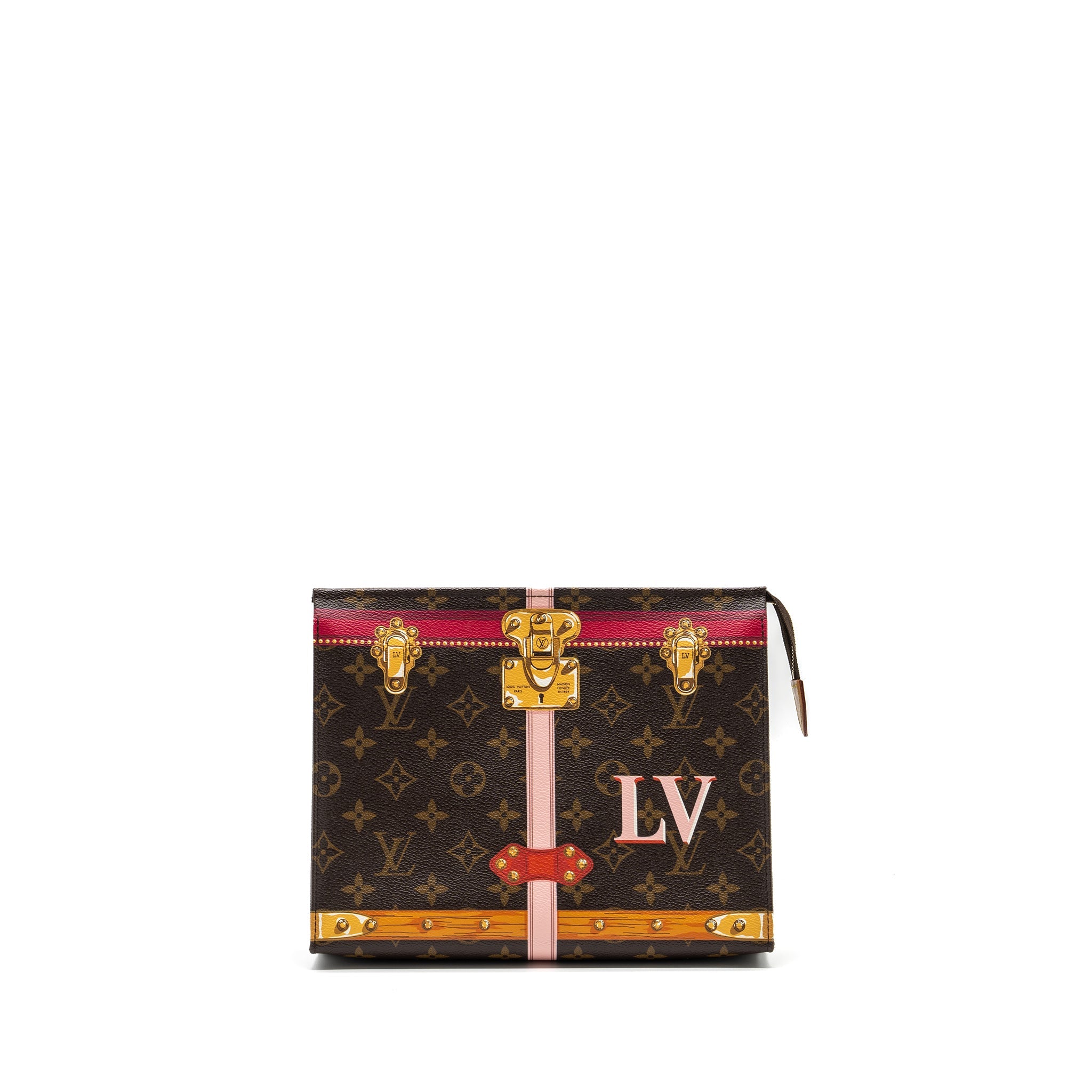 LOUIS VUITTON TOILETRY POCHETTE 26 LIMITED EDITION MONOGRAM CANVAS GHW
