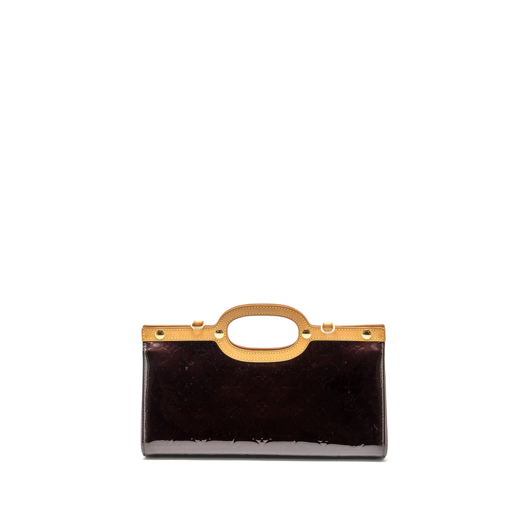 LOUIS VUITTON ROXBURY DRIVE MONOGRAM VERNIS AMARANTE GHW