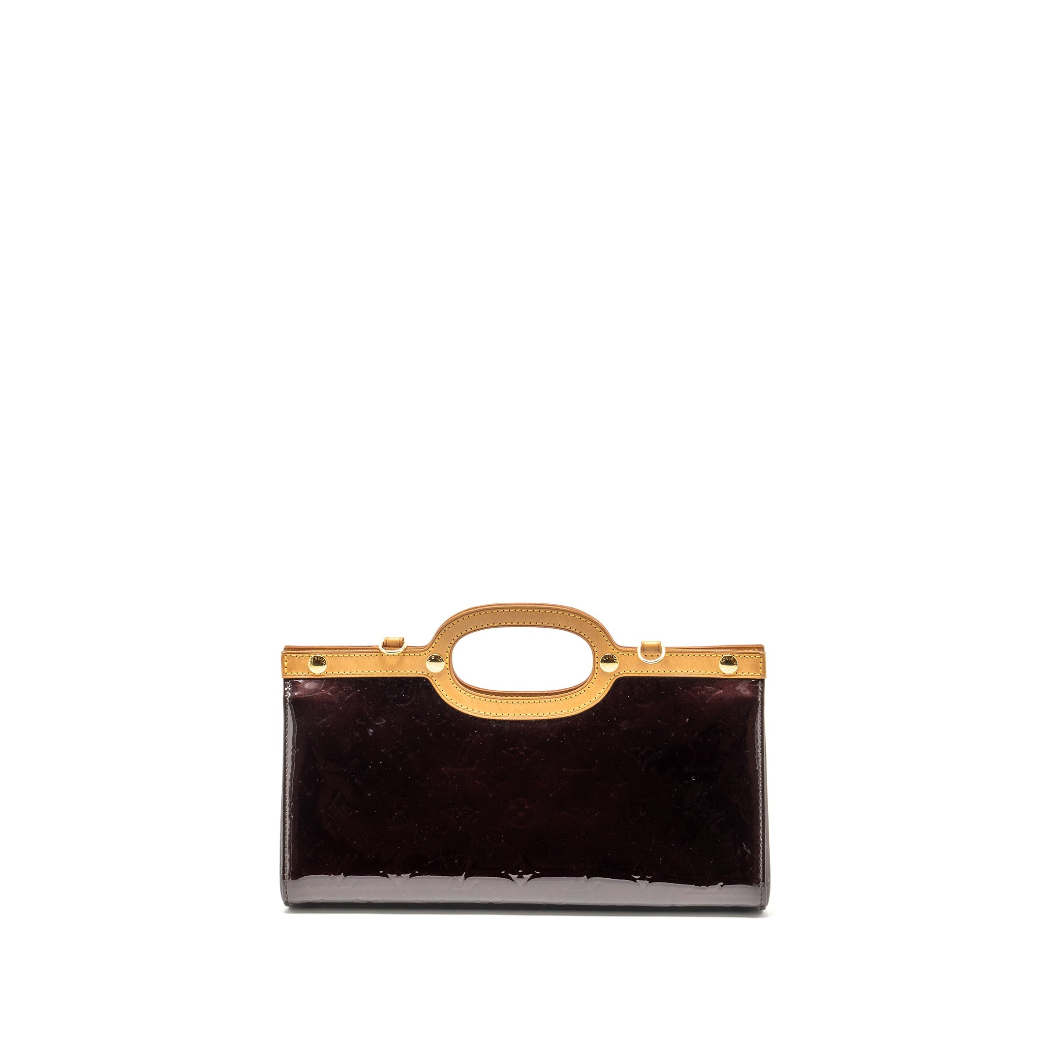 LOUIS VUITTON ROXBURY DRIVE MONOGRAM VERNIS AMARANTE GHW