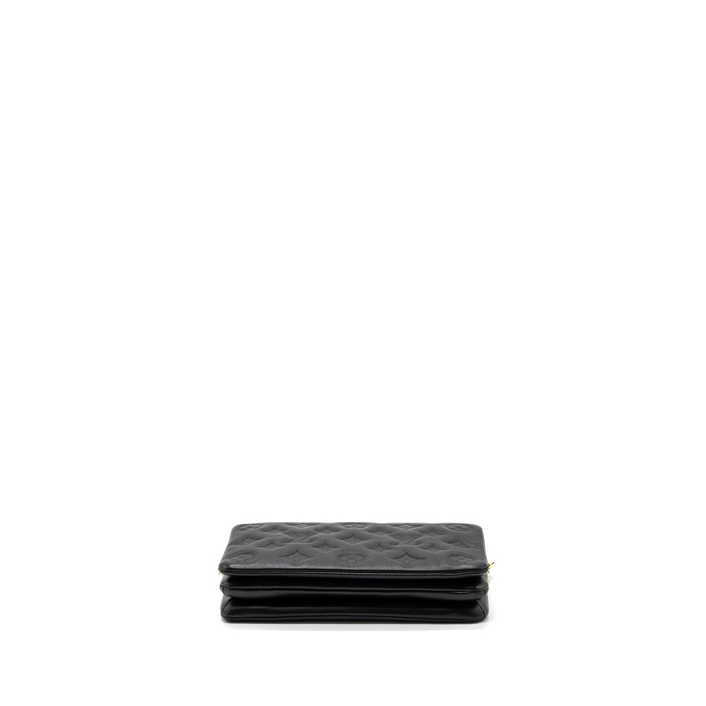 LOUIS VUITTON POCHETTE COUSSIN LAMBSKIN BLACK GHW