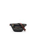 GUCCI MINI PRINT BELT BAG CALFSKIN BLACK GHW