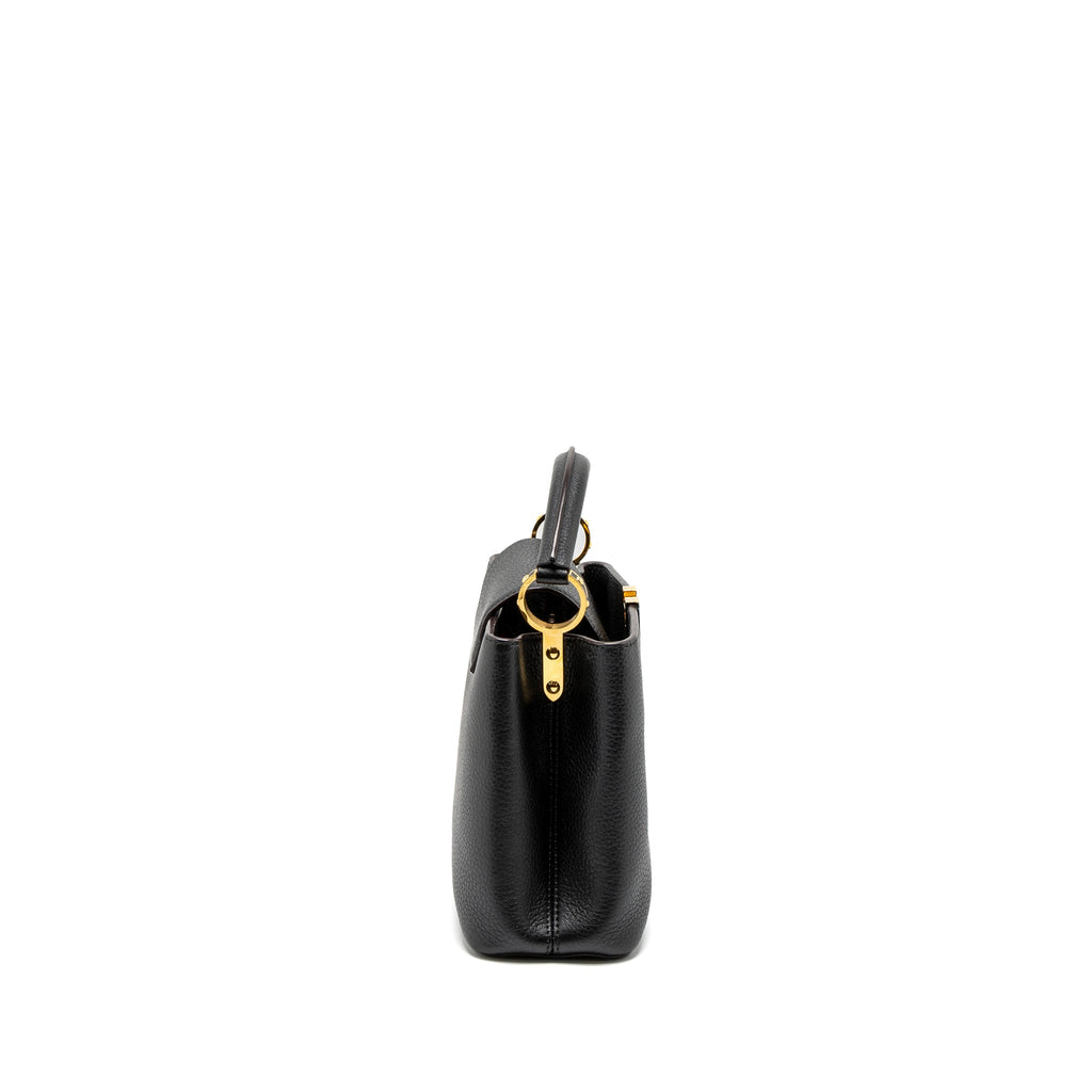 LOUIS VUITTON CAPUCINES BB TAURILLON BLACK GHW