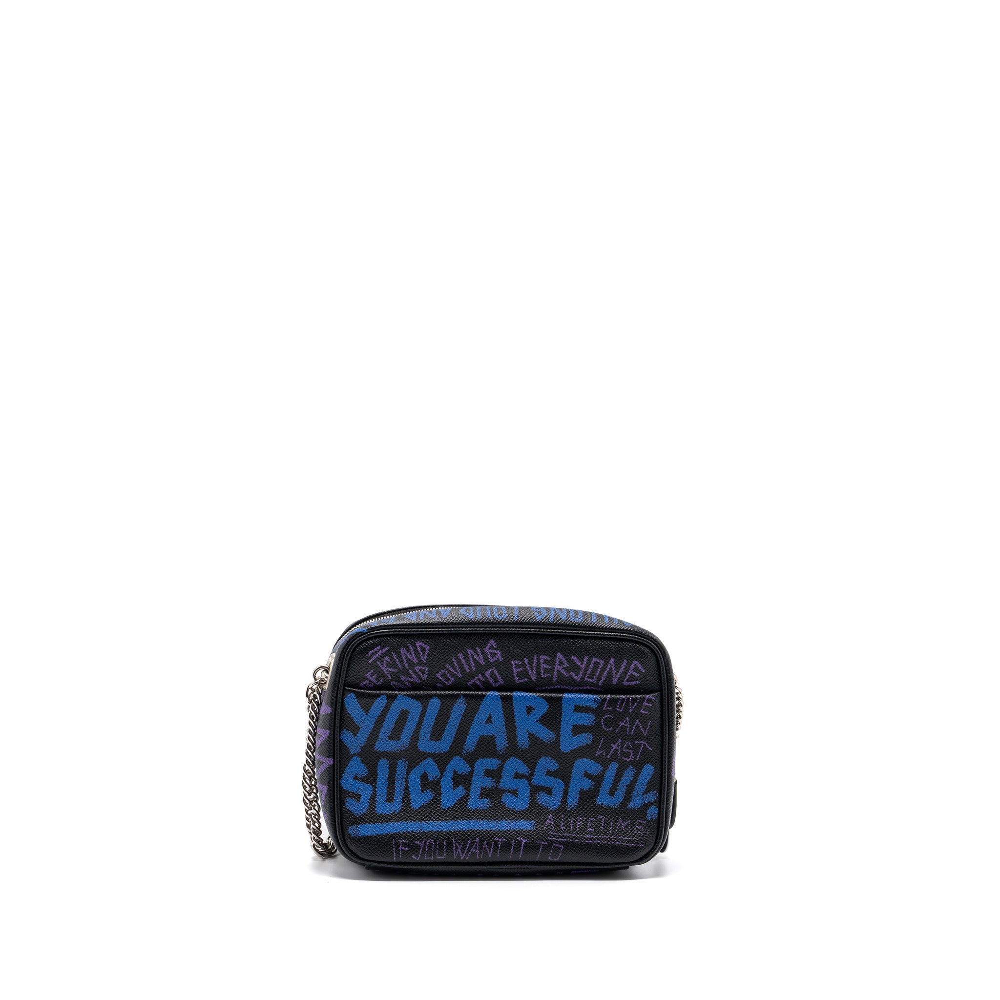 BALENCIAGA BB CAMERA BAG LEATHER BLACK/MULTICOLOUR SHW