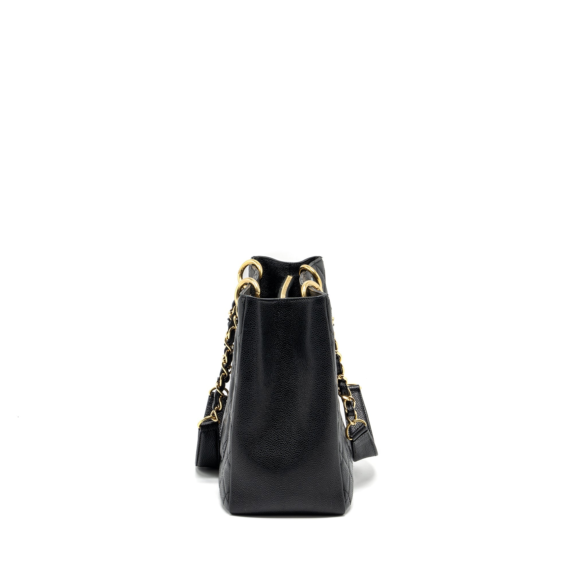 CHANEL GRAND SHOPPING TOTE BAG CAVIAR BLACK GHW