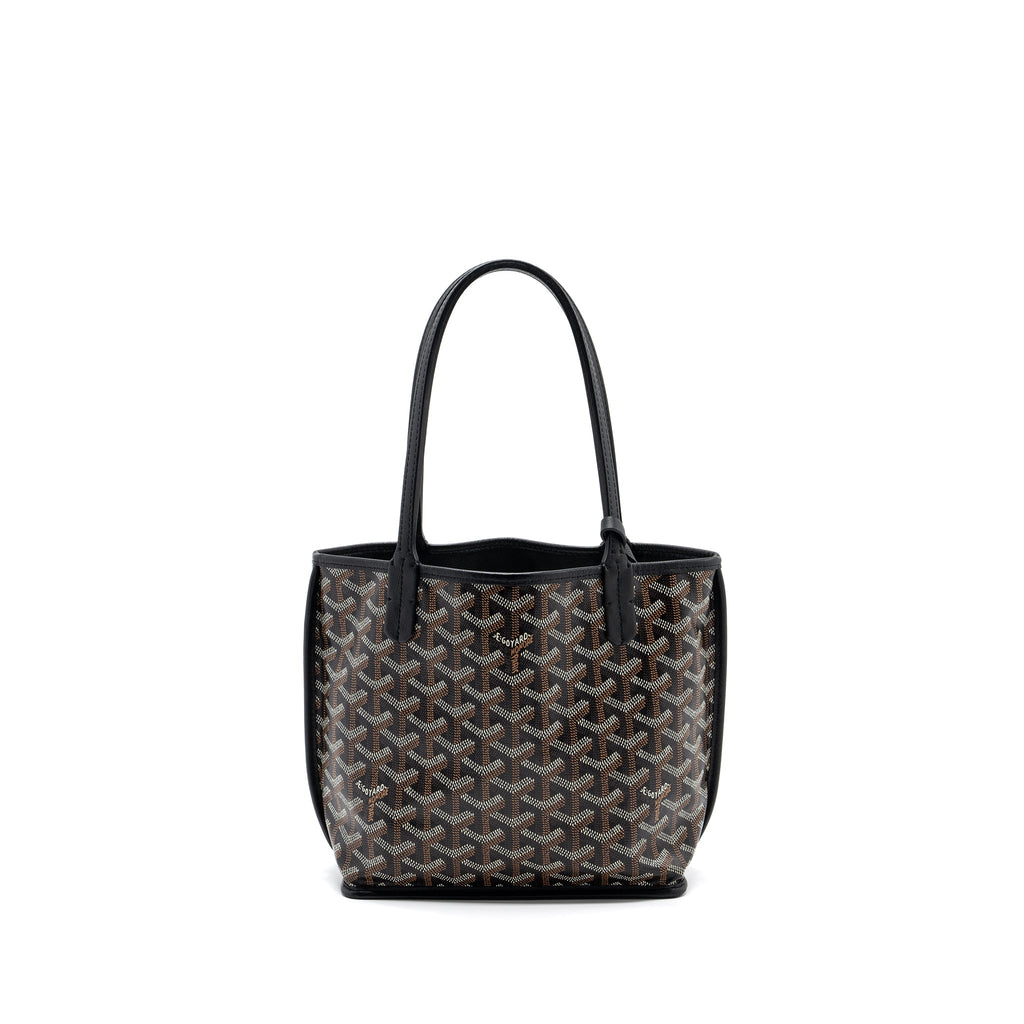 GOYARD ANJOU MINI BAG CAVAS/CALFSKIN BLACK SHW