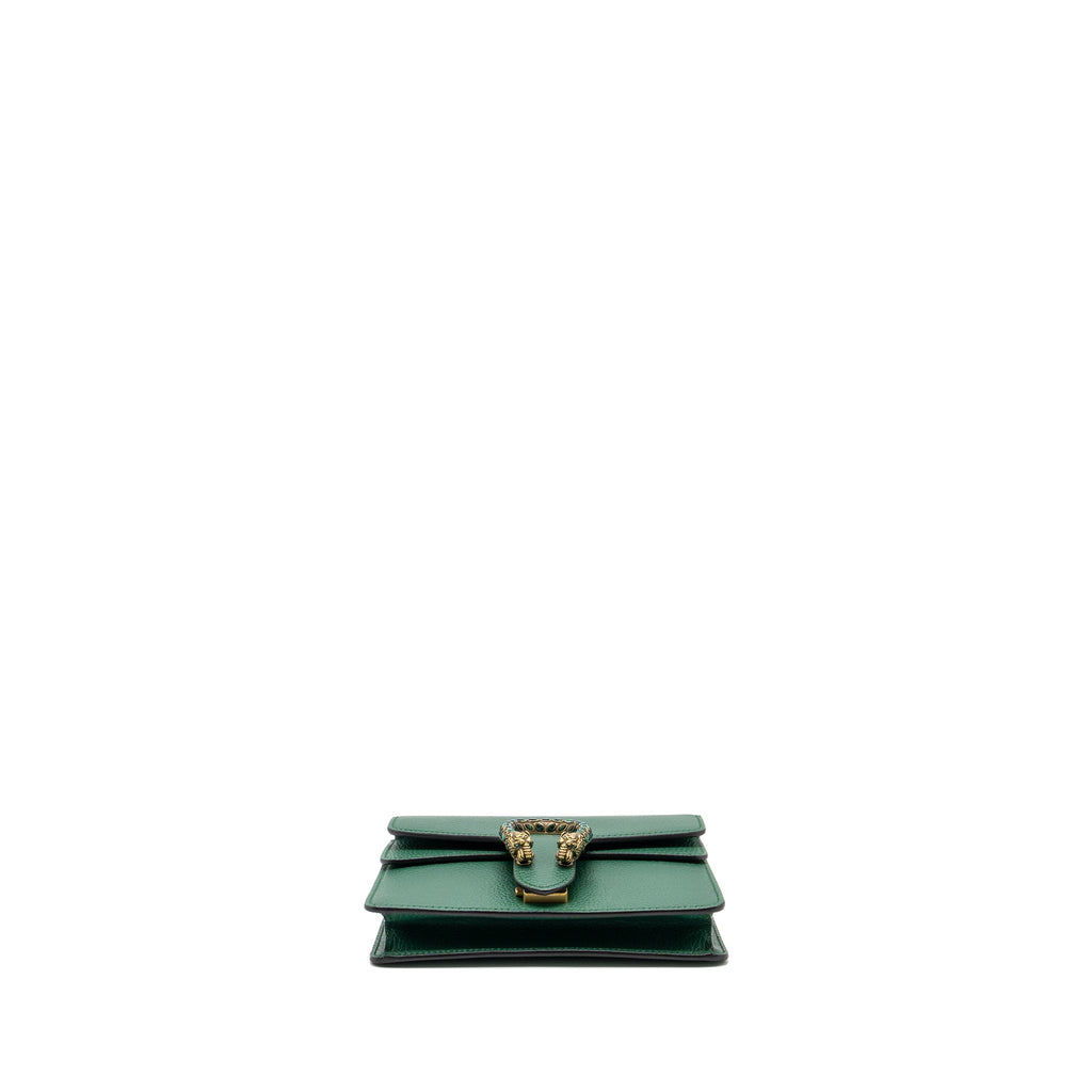 GUCCI DIONYSUS GG MINI BAG CALFSKIN GREEN SHW
