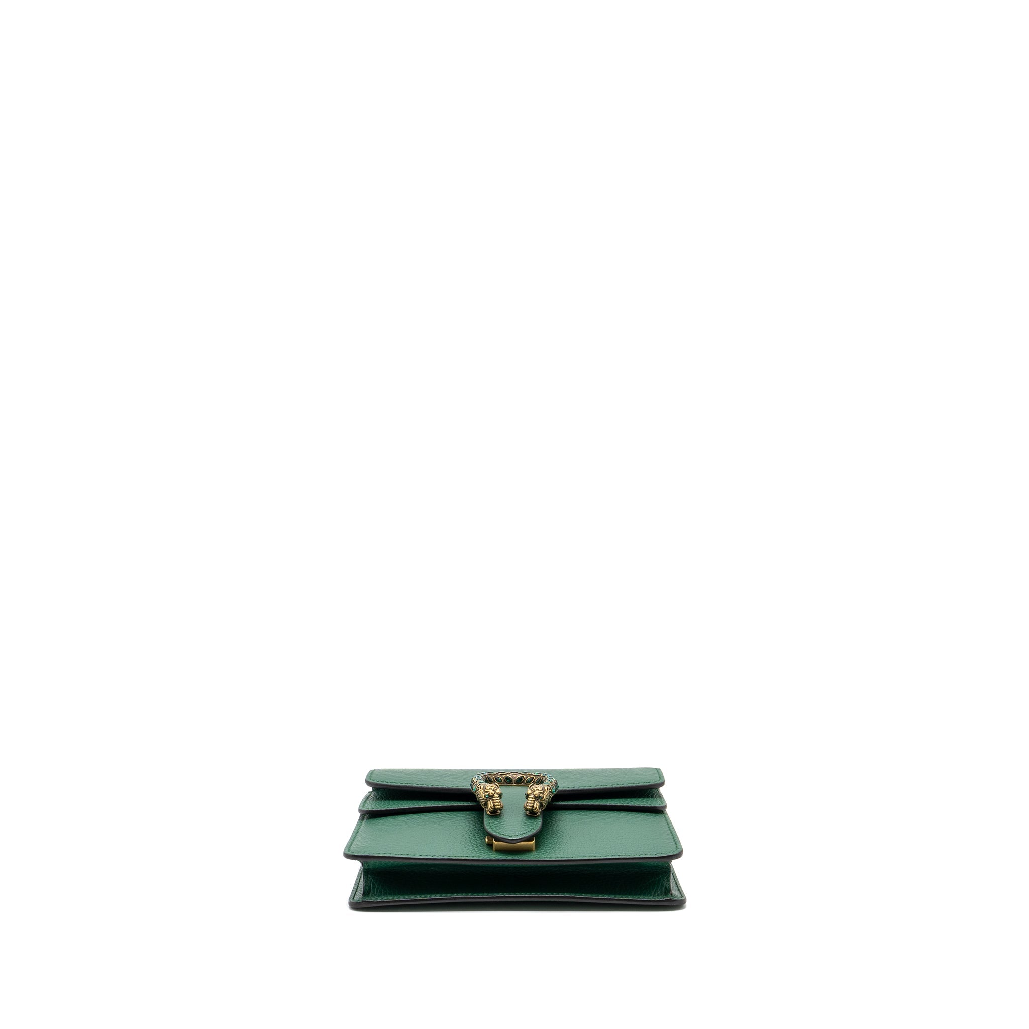 GUCCI DIONYSUS GG MINI BAG CALFSKIN GREEN SHW