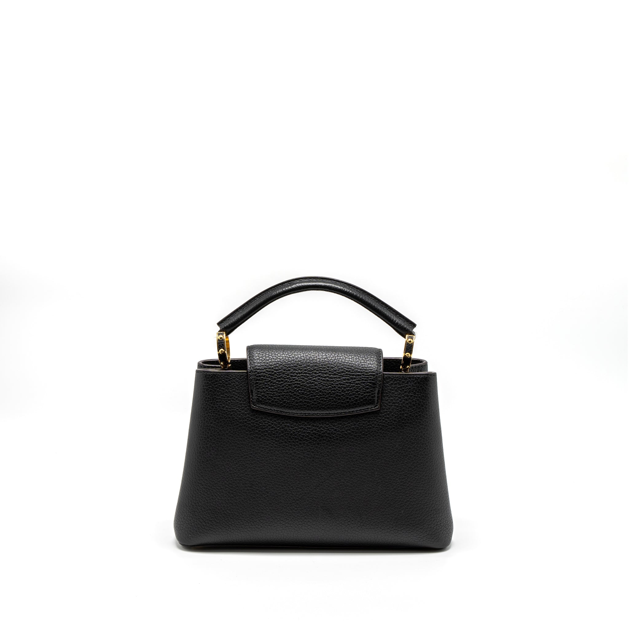 LOUIS VUITTON CAPUCINES BB TAURILLON BLACK GHW