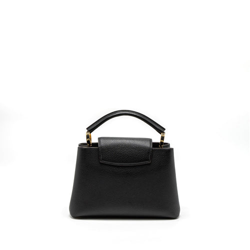 LOUIS VUITTON CAPUCINES BB TAURILLON BLACK GHW