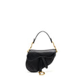 DIOR MINI SADDLE BAG CALFSKIN BLACK GHW