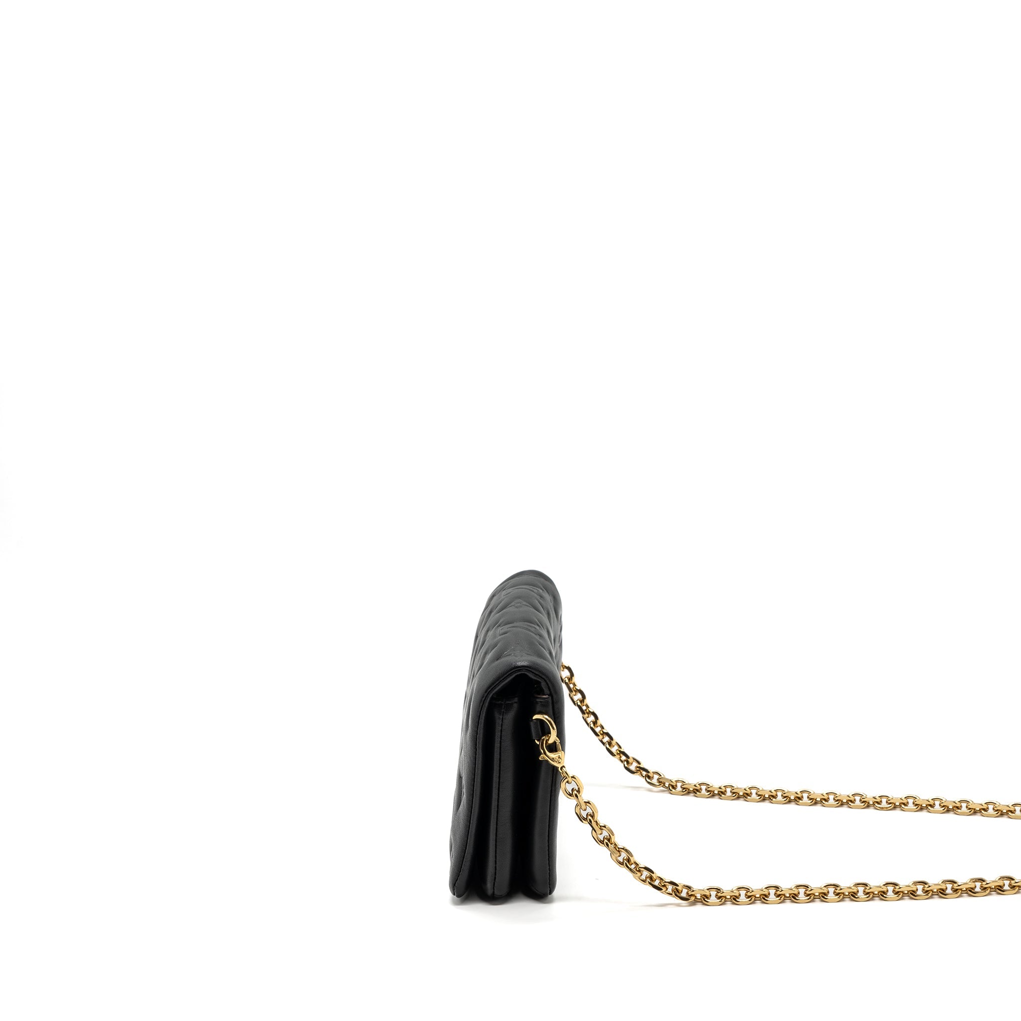 LOUIS VUITTON POCHETTE COUSSIN LAMBSKIN BLACK GHW