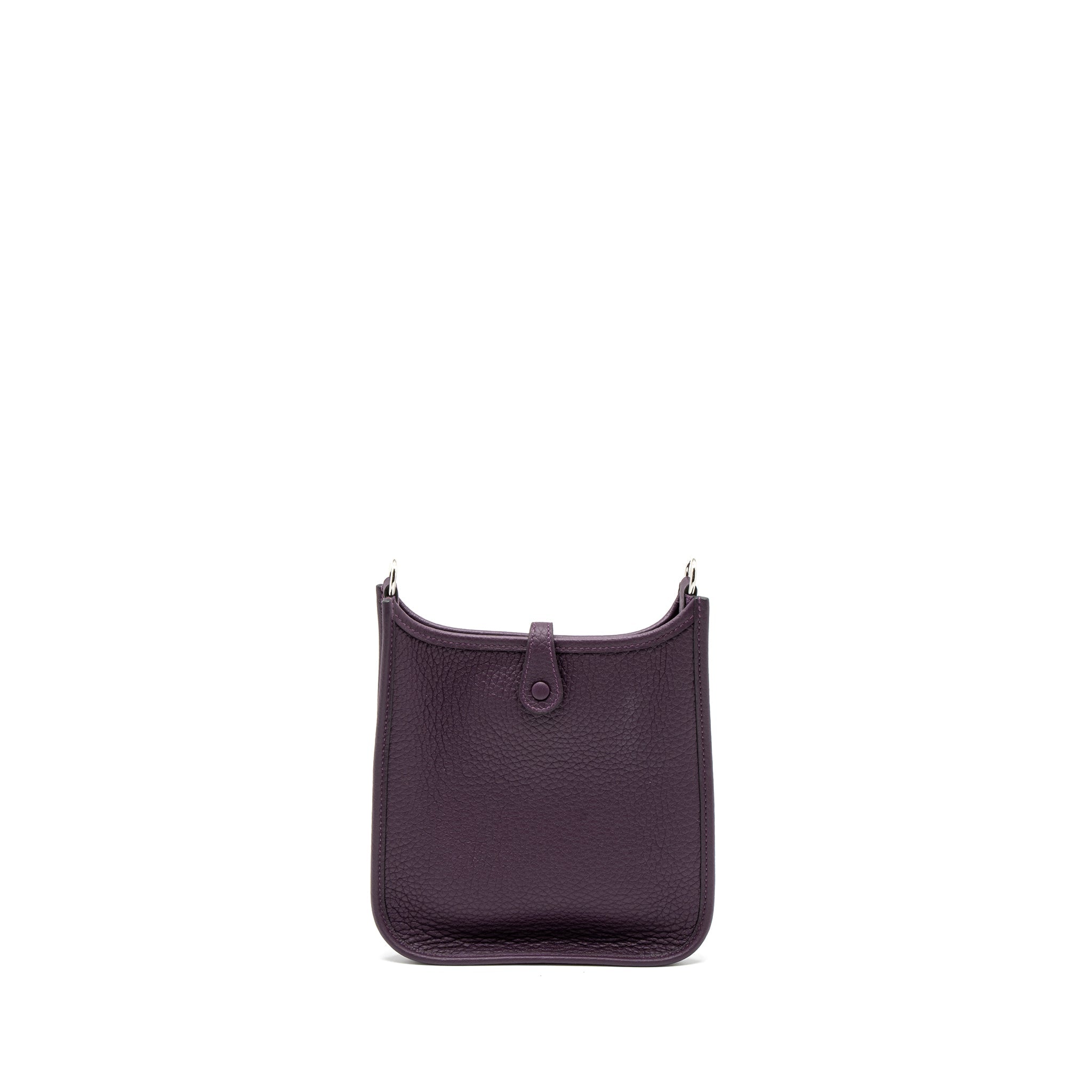 HERMES MINI EVELYNE CLEMENCE CASSIS/ROUGE GRENAT SHW