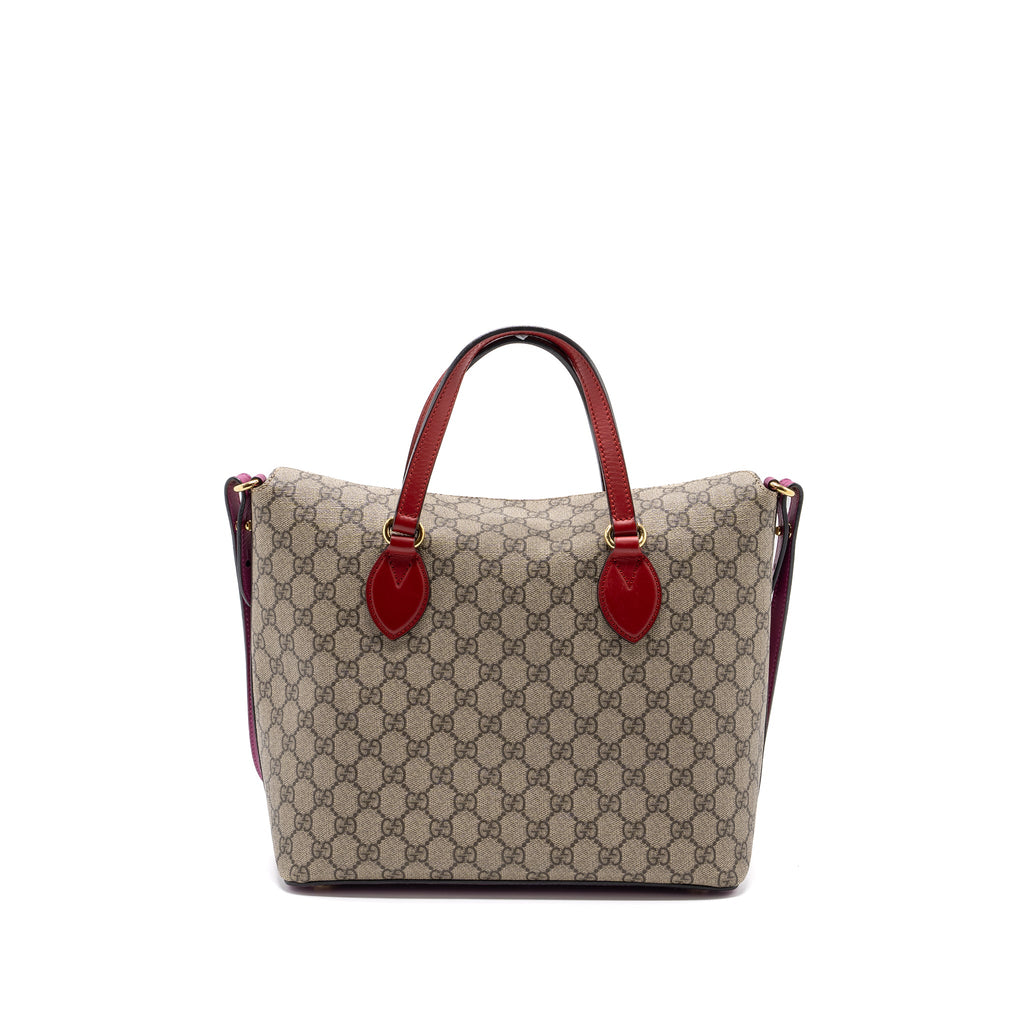GUCCI TOTE BAG GG CANVAS MULTICOLOUR GHW