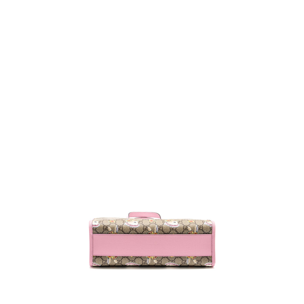 GUCCI CHILDREN’S YUKO HIGUCHI TOTE BAG GG SUPREME CANVAS/LEATHER PINK/MULTICOLOUR SHW