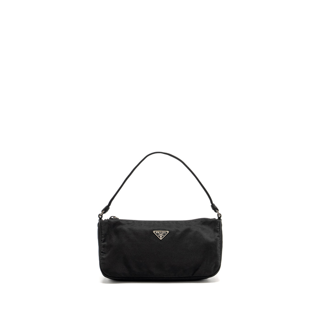 PRADA VINTAGE TESSUTO POCHETTE NYLON BLACK SHW