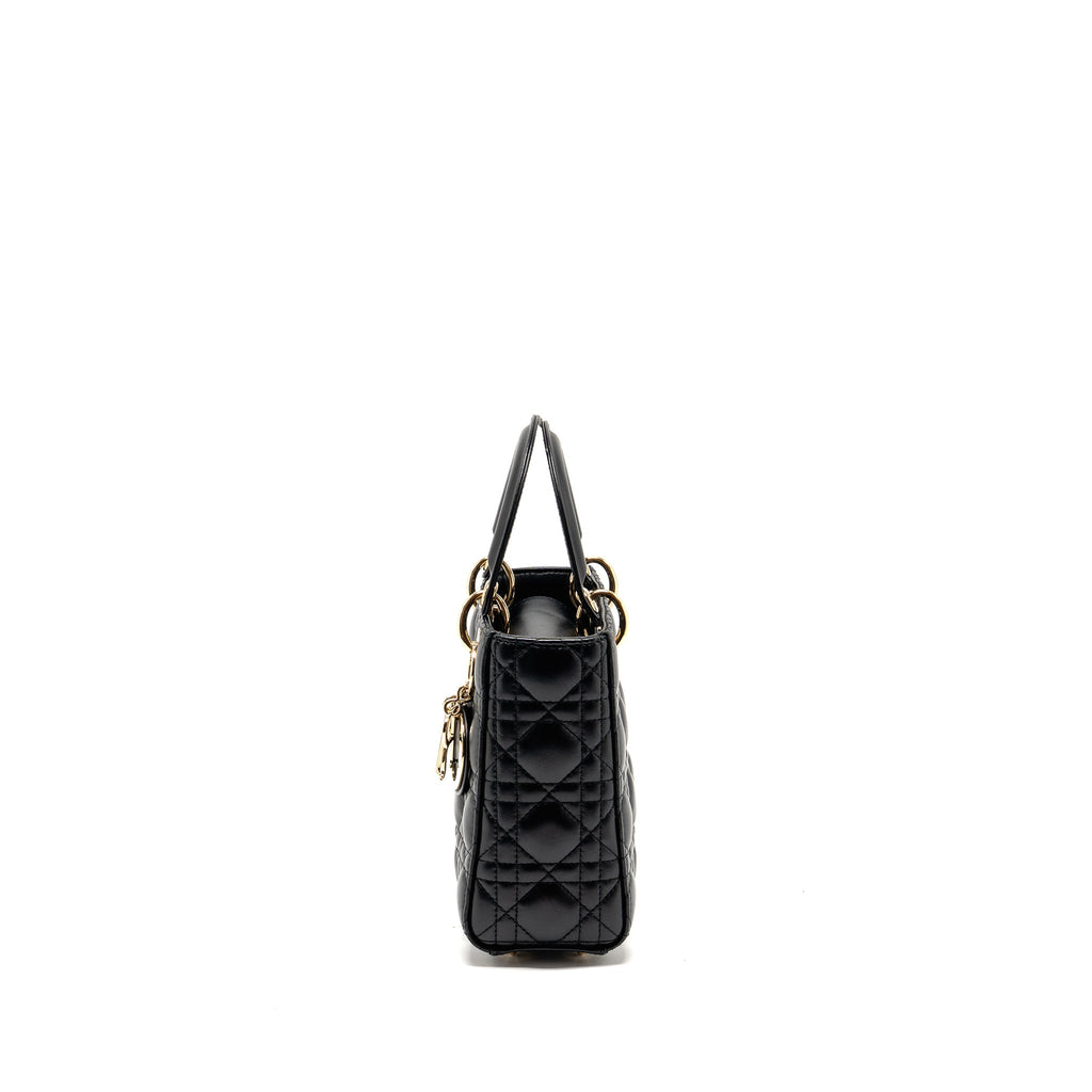 DIOR MY ABC SMALL LADY DIOR LAMBSKIN BLACK LGHW