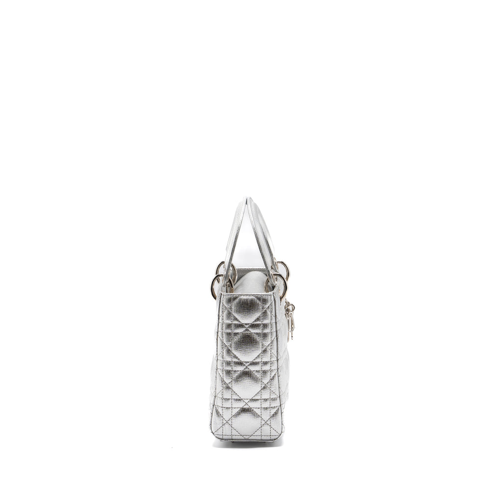 DIOR MY ABC DIOR SMALL LADY DIOR BAG CALFSKIN SILVER SHW
