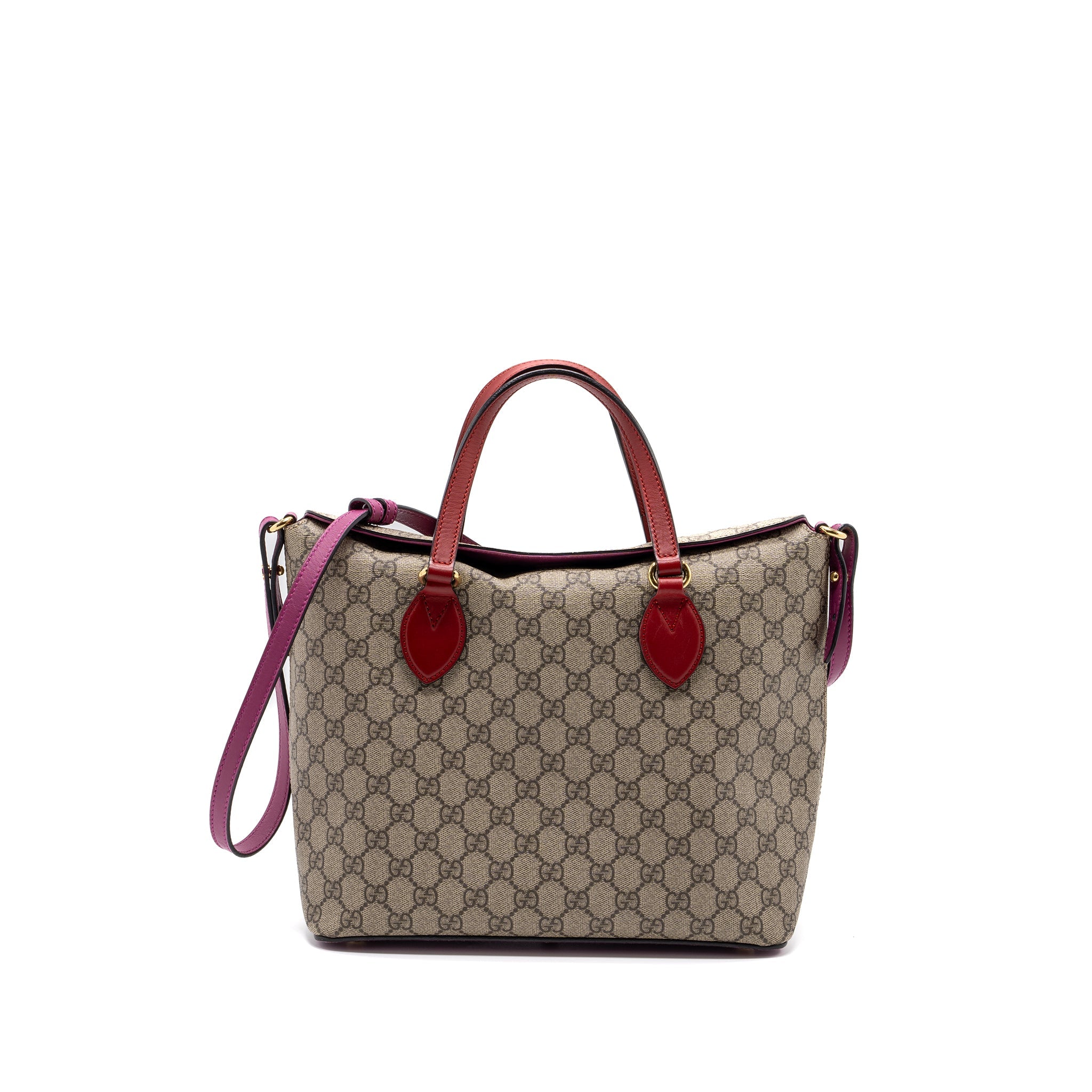 GUCCI TOTE BAG GG CANVAS MULTICOLOUR GHW