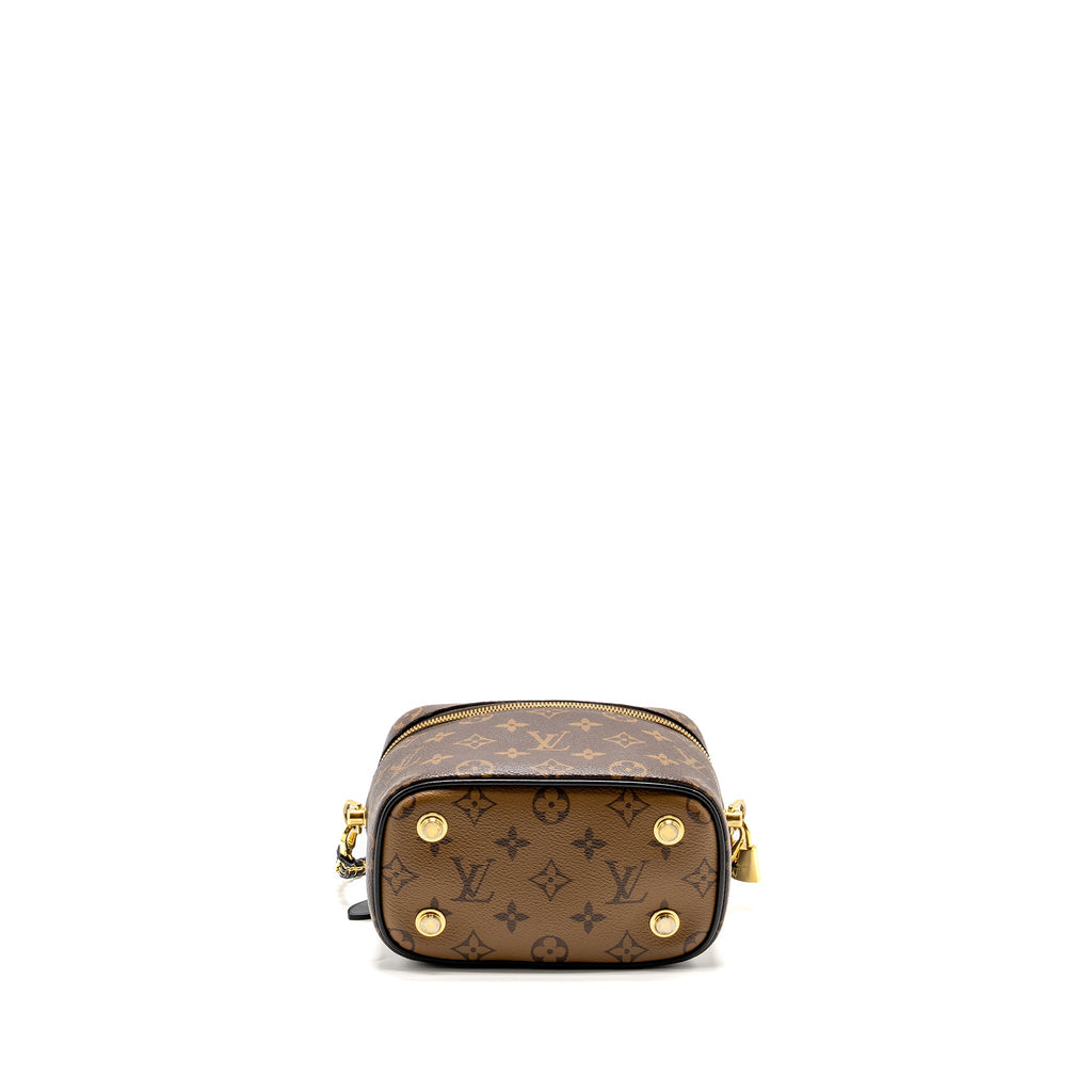 LOUIS VUITTON VANITY CASE PM MONOGRAM REVERSE CANVAS GHW