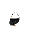 DIOR MINI SADDLE BAG GRAINED CALFSKIN BLACK GHW