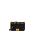 CHANEL MEDIUM CLASSIC BOY BAG CAVIAR BLACK BRUSHED GHW (MICROCHIP)