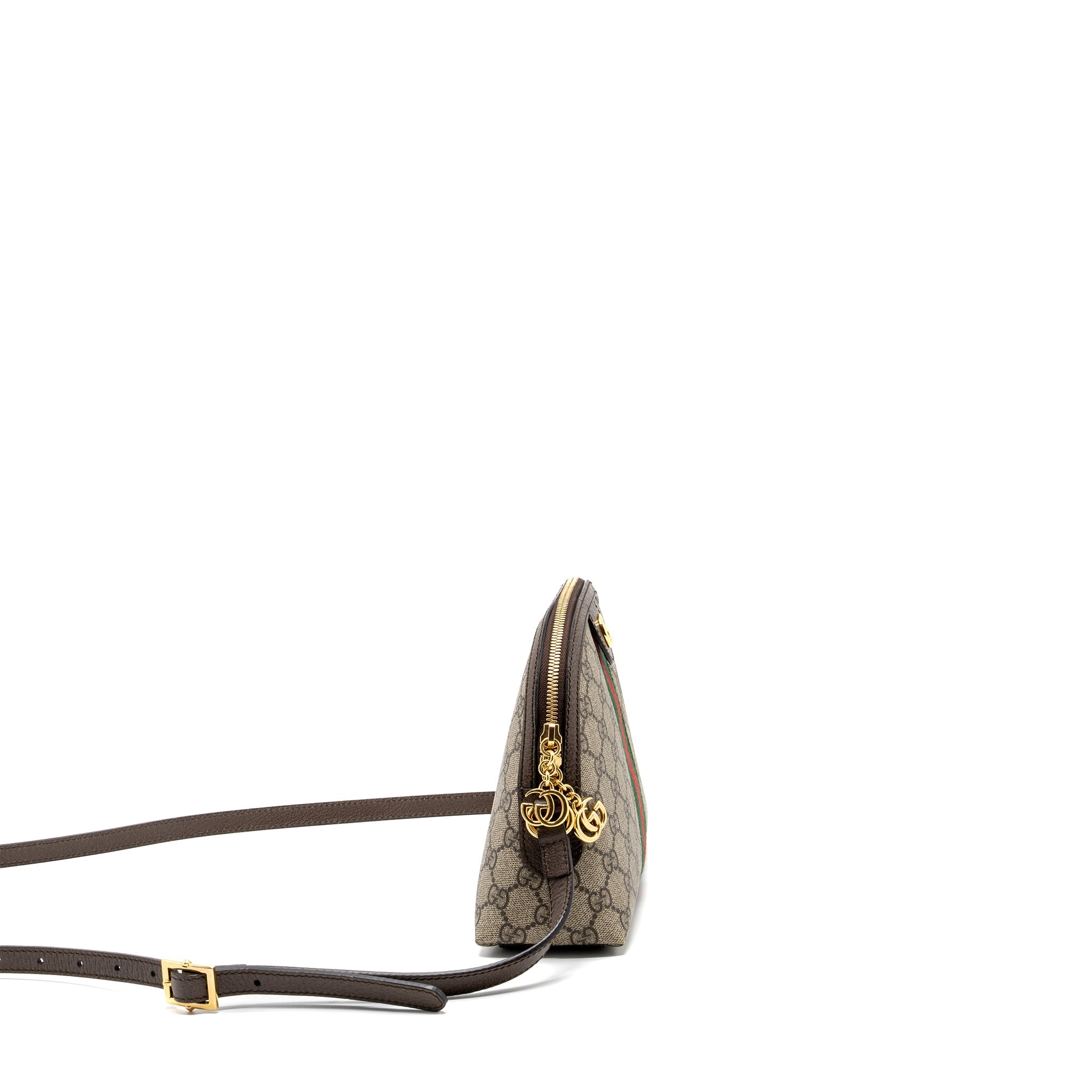 GUCCI OPHIDIA SHOULDER BAG GG SUPREME CANVAS GHW