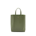 CELINE VERTICAL CABAS TOTE BAG GRAINED CALFSKIN GREEN GHW