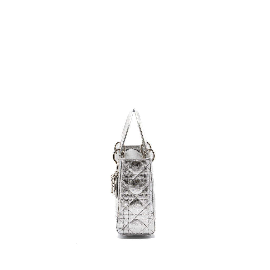 DIOR MY ABC DIOR SMALL LADY DIOR BAG CALFSKIN SILVER SHW