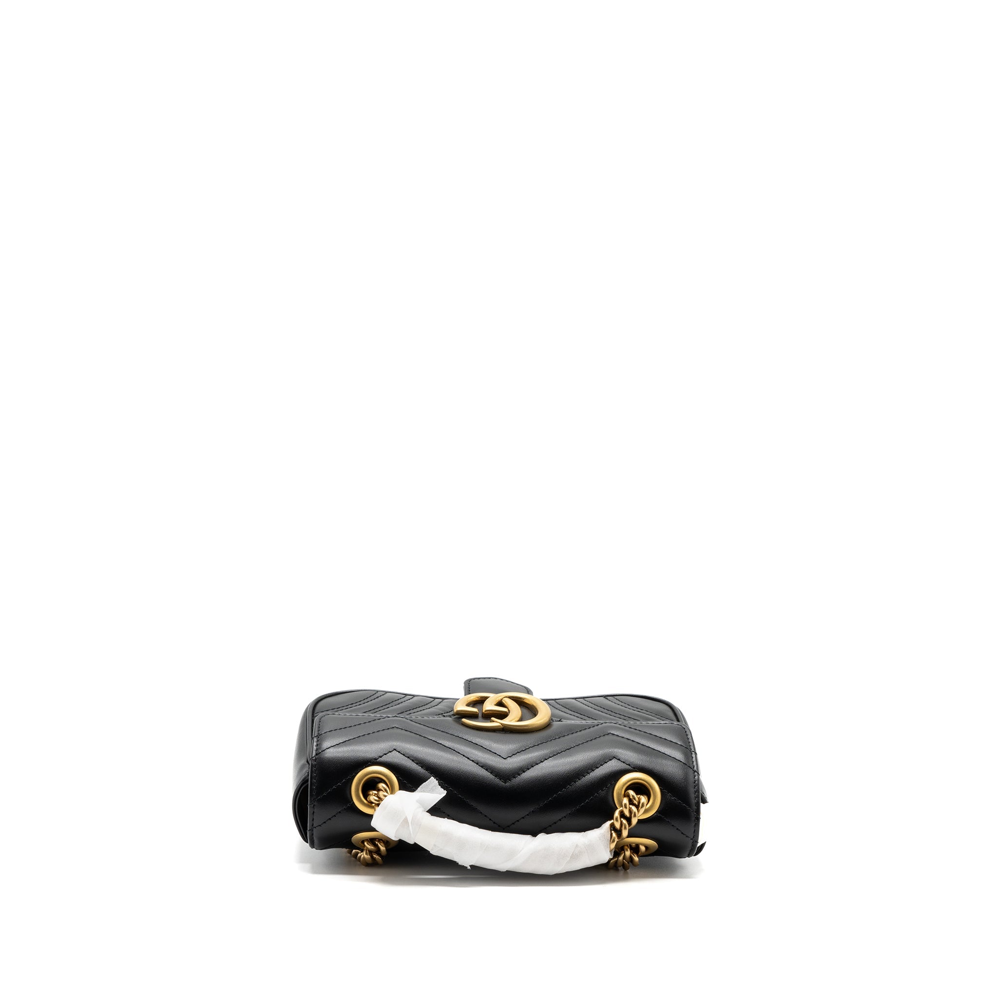 GUCCI MINI MARMONT CALFSKIN BLACK GHW