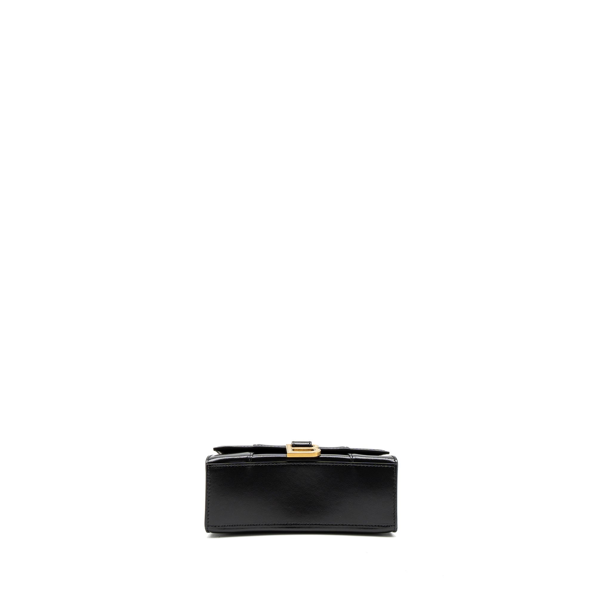 BALENCIAGA HOURGLASS XS CALFSKIN BLACK GHW