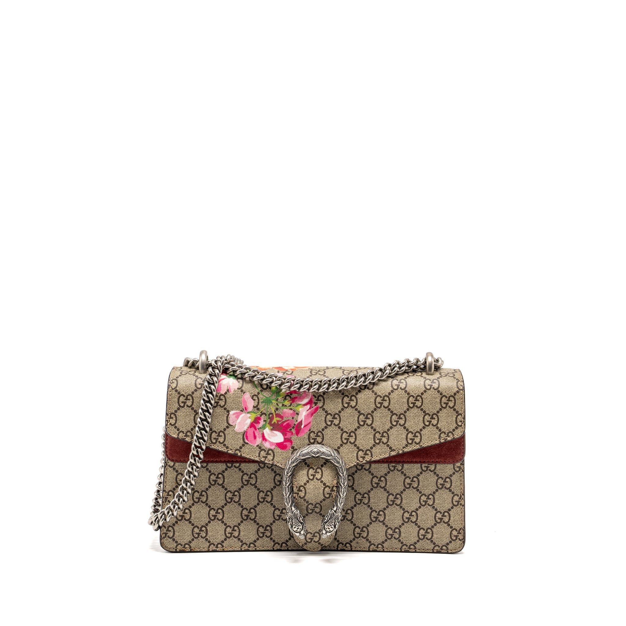 GUCCI DIONYSUS CHAIN BAG GG SUPREME CANVAS WITH FLOWER PRINT MULTICOLOUR SHW