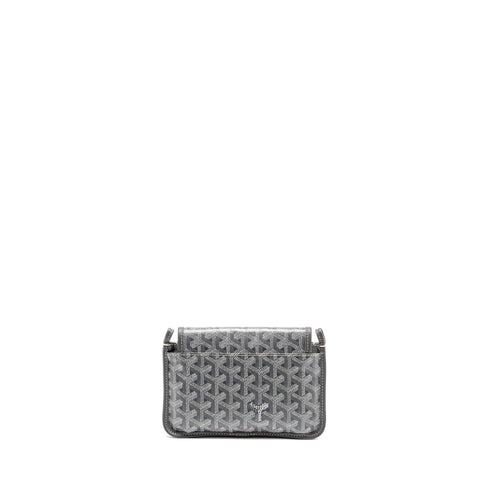 GOYARD PLUMET POCHETTE POCKET WALLET GOYARDLINE CANVAS GREY SHW