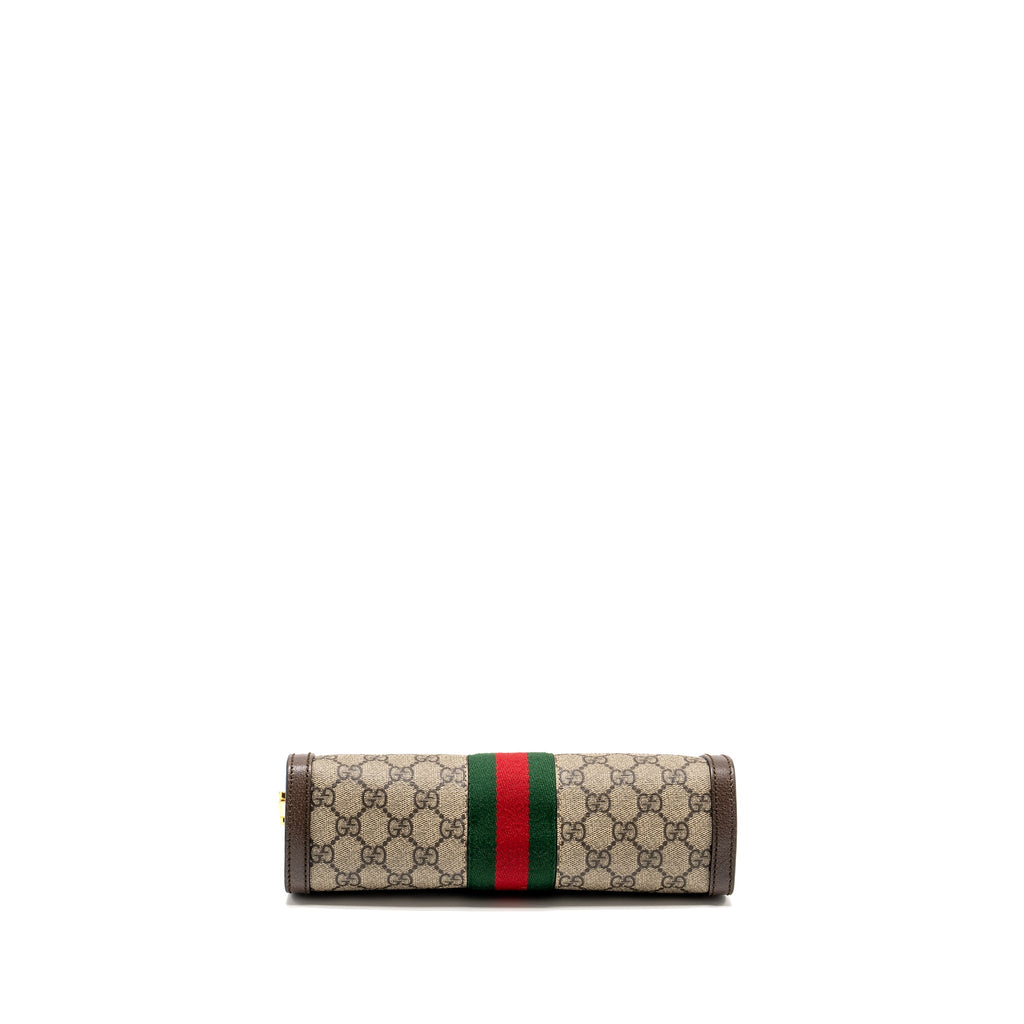 GUCCI OPHIDIA SMALL SHOULDER BAG GG SUPREME CANVAS/LEATHER GHW
