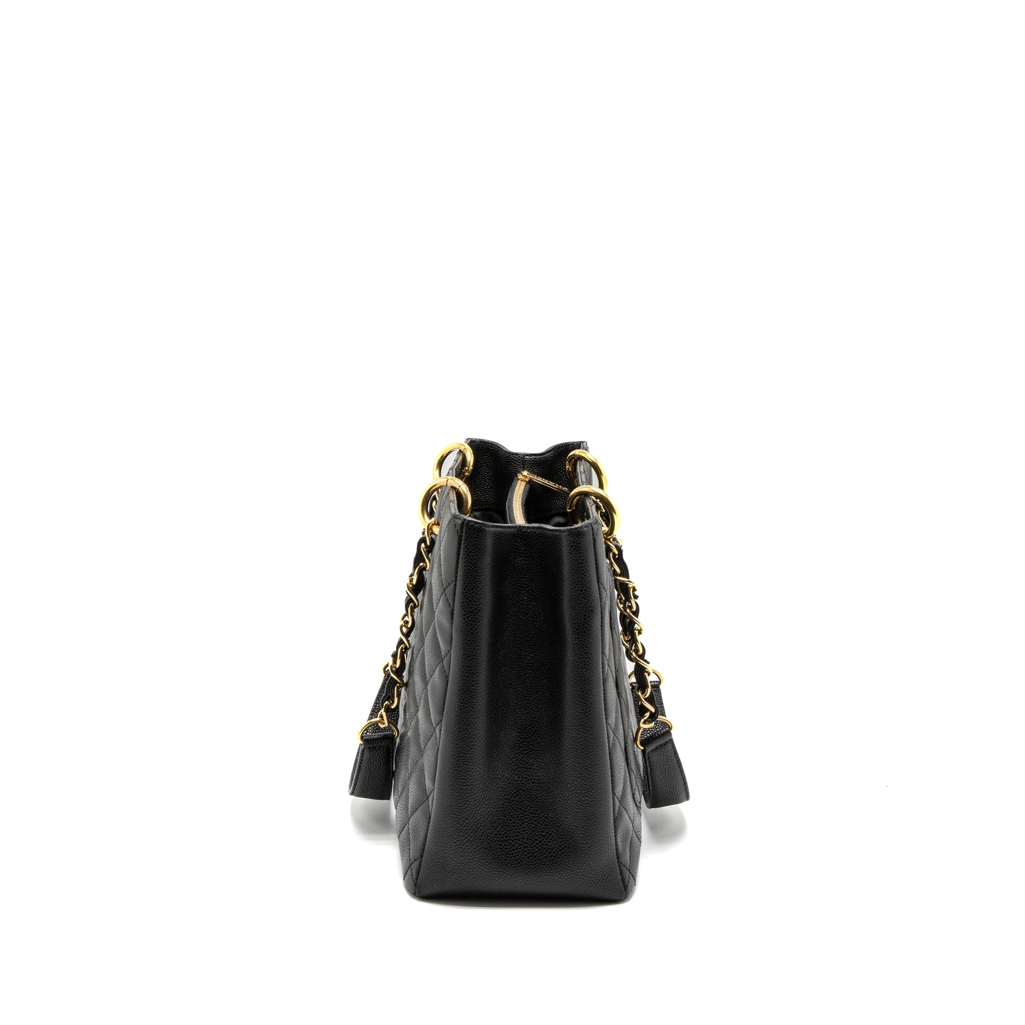 CHANEL GRAND SHOPPING TOTE/GST CAVIAR BLACK GHW