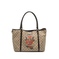 GUCCI TOP HANDLE TOTE BAG GG SUPREME CANVAS GHW