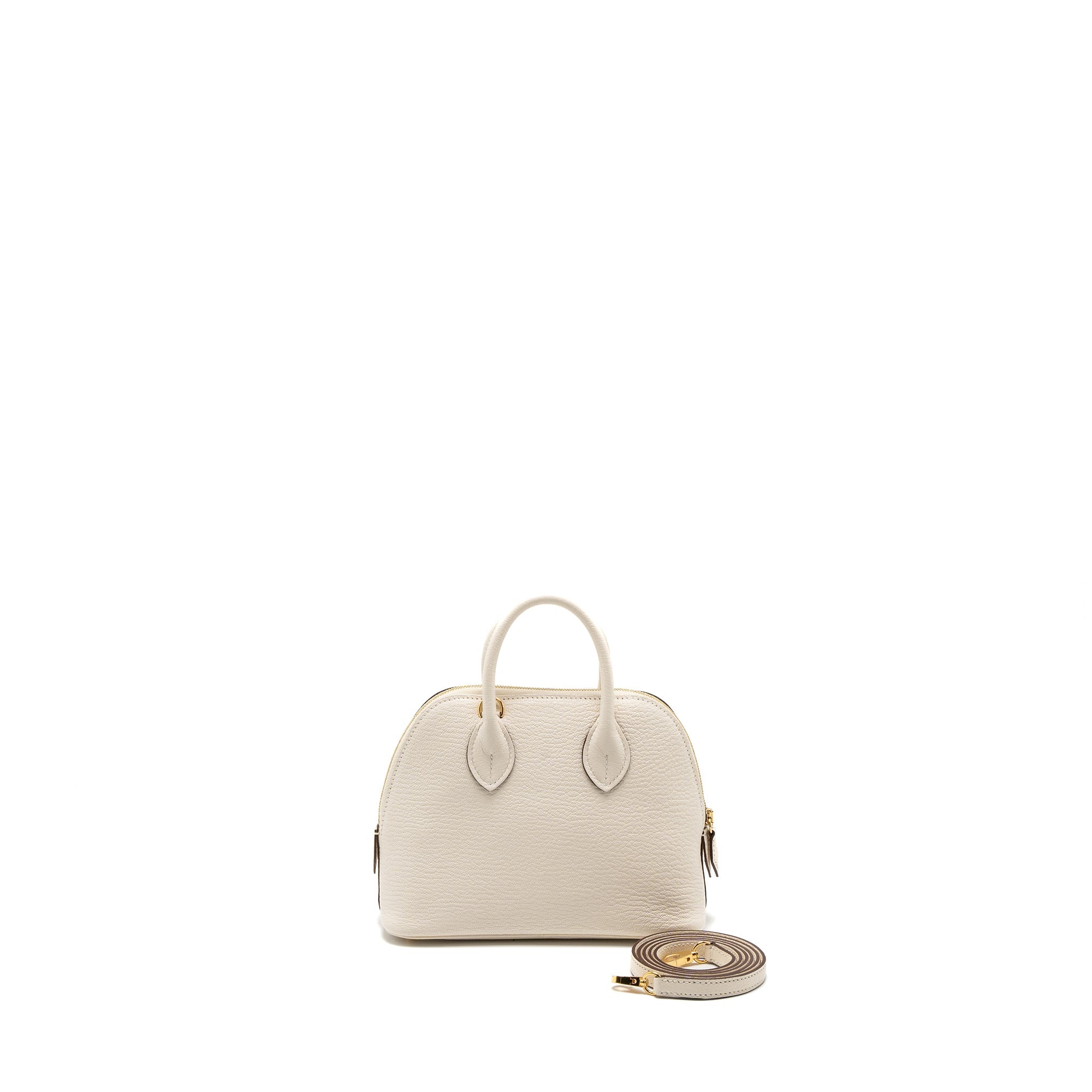 HERMES MINI BOLIDE CHÈVRE MYSORE NATA GHW
